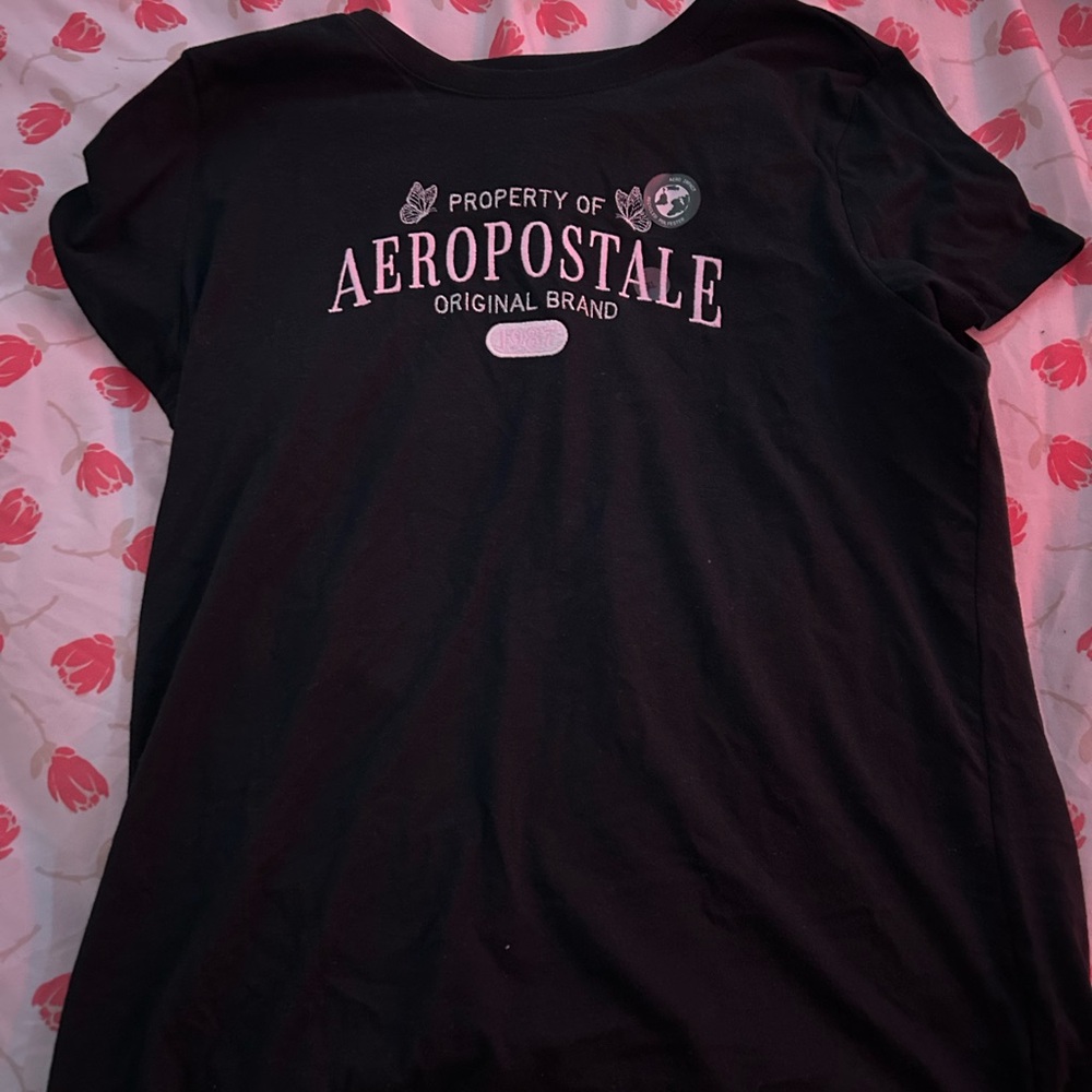 Aeropostale Black Classic Crew Tee size XL